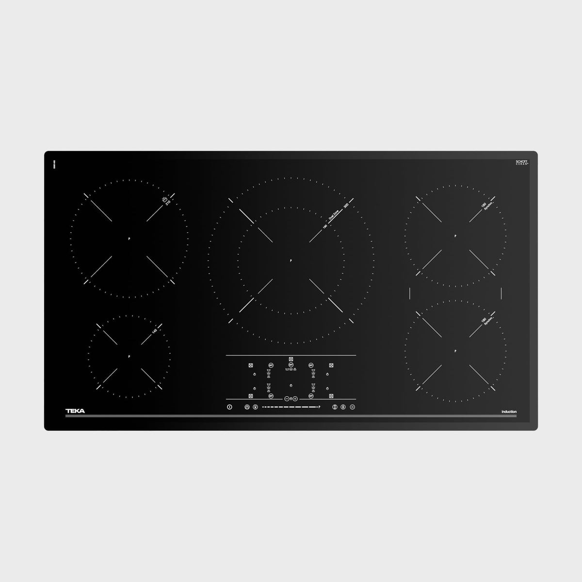Placas de inducción de 90 cm