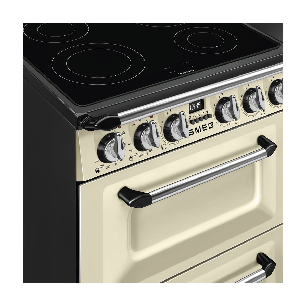 Cocina de inducción Smeg TR62IP2 de 60 cm con dos hornos