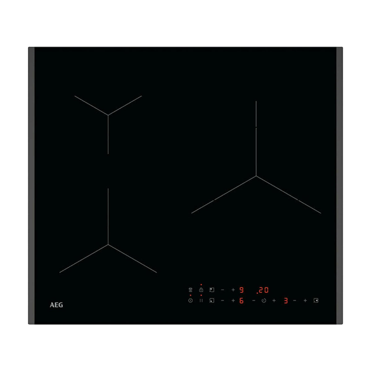 Placa de inducción AEG TN63IP00FB de 60 cm, 3 zonas y PowerBoost