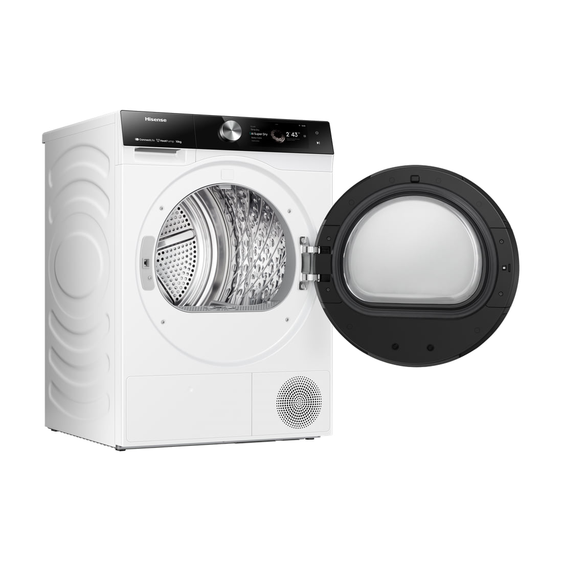 Secadora Hisense DH7S107BW de bomba de calor, 10 kg y Wi-Fi