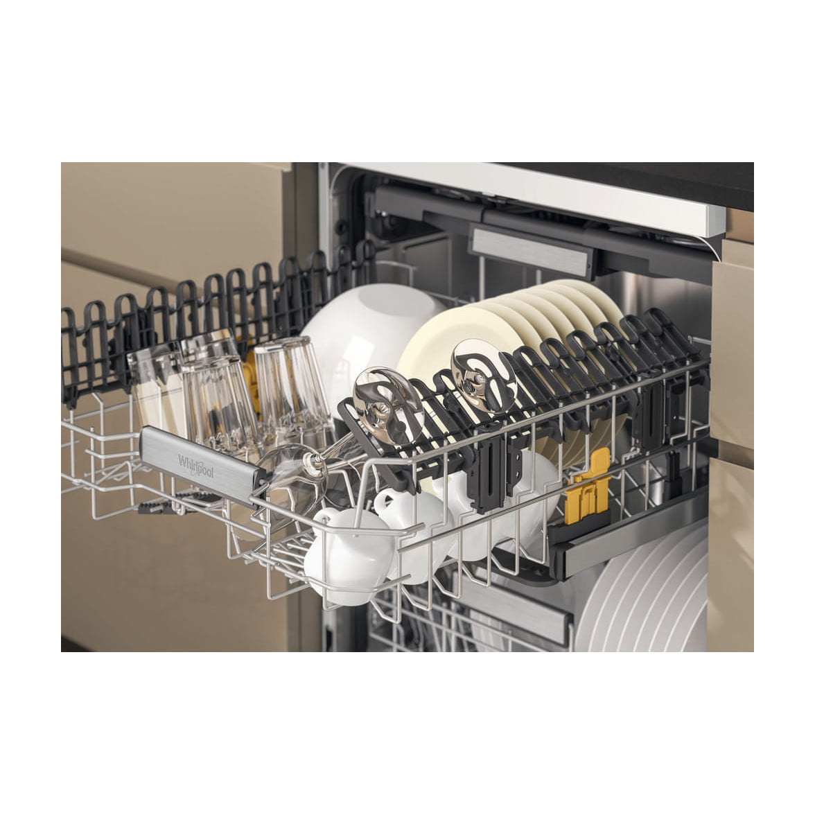 Lavavajillas Whirlpool W7F HS41 de libre instalación, 15 cubiertos, clase C