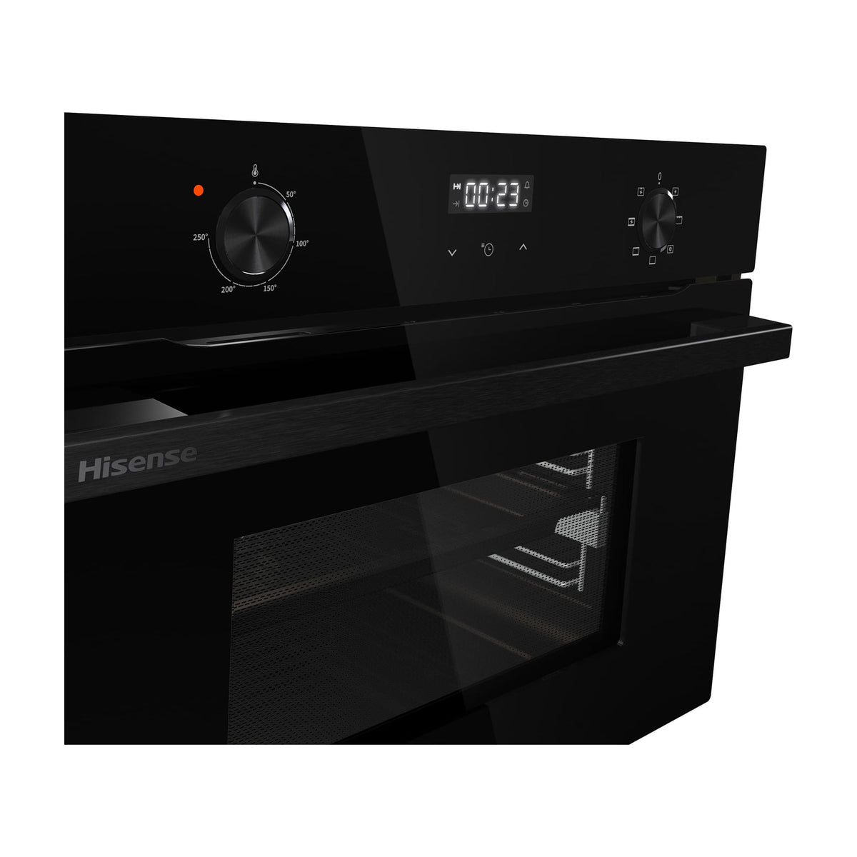 Horno compacto multifunción Hisense BI44221ABG, 49 l, cristal negro