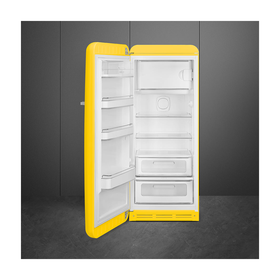 Frigorífico de una puerta Smeg FAB28LYW6 amarillo, 270 l, clase C