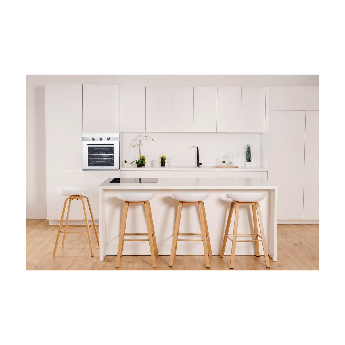 Horno multifunción CATA CM 760 AS WH de 50 litros en cristal blanco
