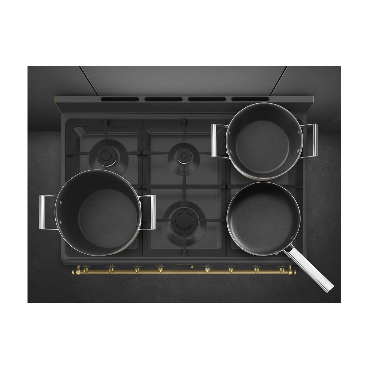 Cocina de gas Smeg CO90GMAN2 de 90 cm con horno eléctrico de 115 l