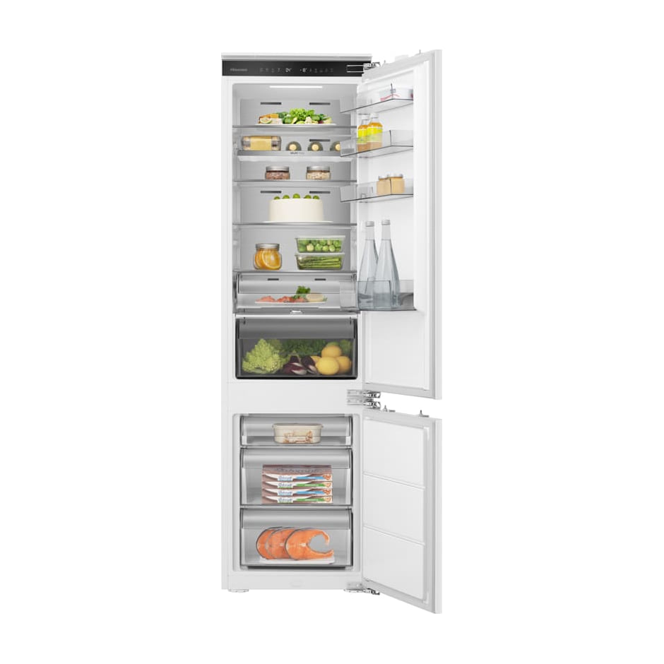 Frigorífico combi integrable Hisense RB3B280SAWE, 284 l, No Frost total