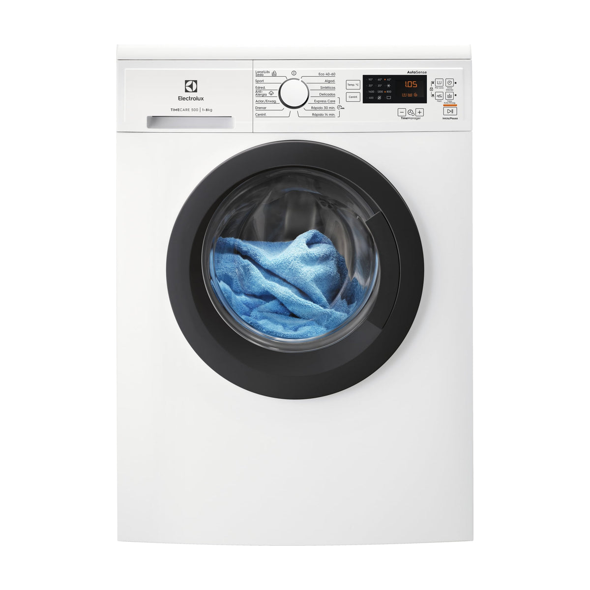 Lavadora Electrolux EA2F6841CF de 8 kg y 1400 rpm con vapor
