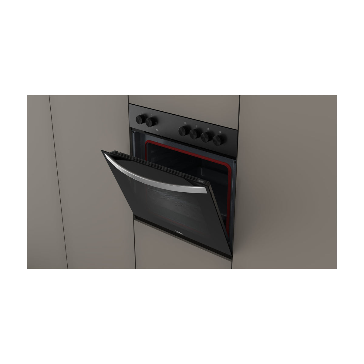 Horno convencional Teka HBE 4900 ME FBK, 72 litros, negro