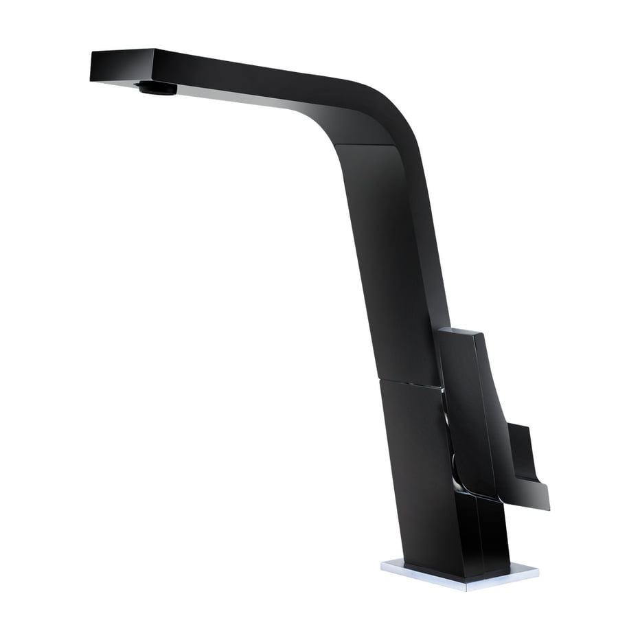 Grifo de cocina Teka IC 915 monomando con caño alto giratorio, negro
