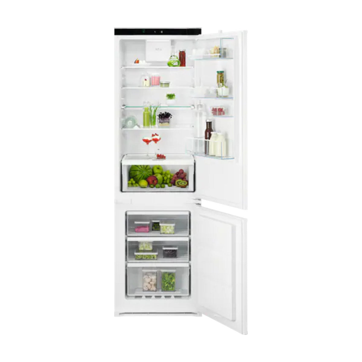 Frigorífico combi integrable AEG OSC7G181ES, Total No Frost, 256 l