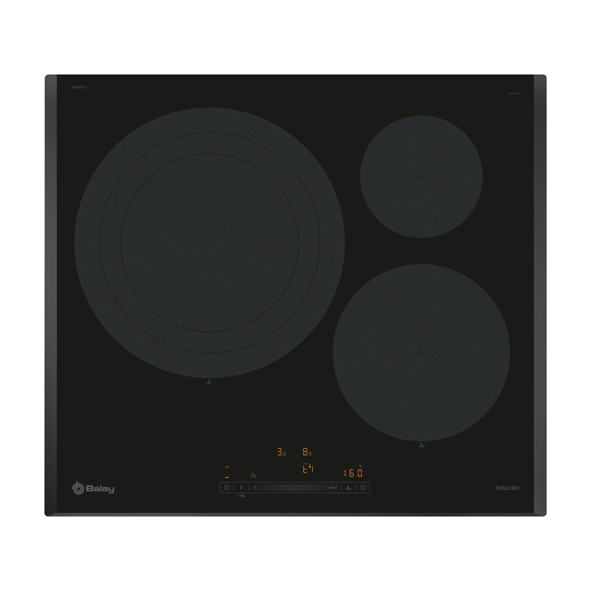 Placa de inducción Balay 3EB967LH de 60 cm, 3 zonas y Home Connect
