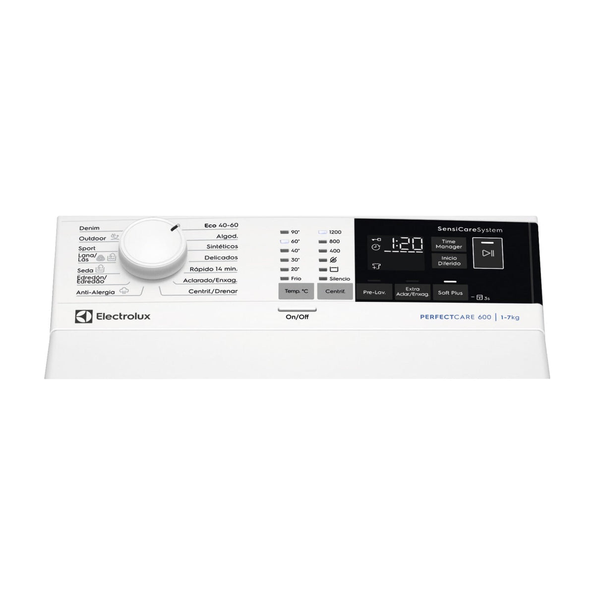 Lavadora de carga superior Electrolux EN6T4722NF, 7 kg y 1200 rpm