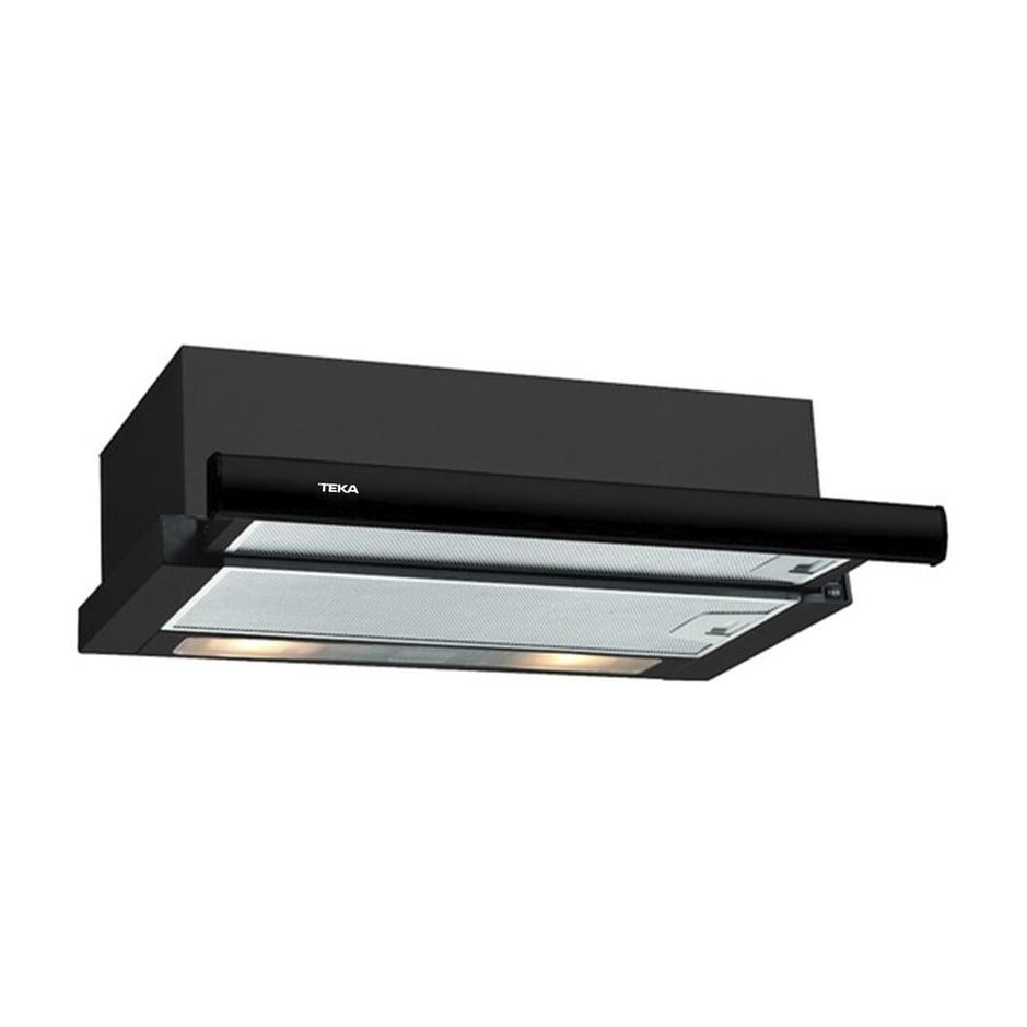 Campana telescópica Teka TL 6310 negra, 60 cm y LED