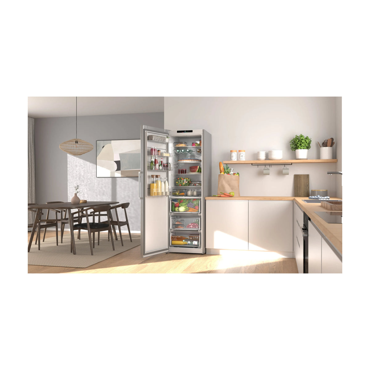 Frigorífico de una puerta Bosch KSN36VIDG, 402 l, inox antihuellas