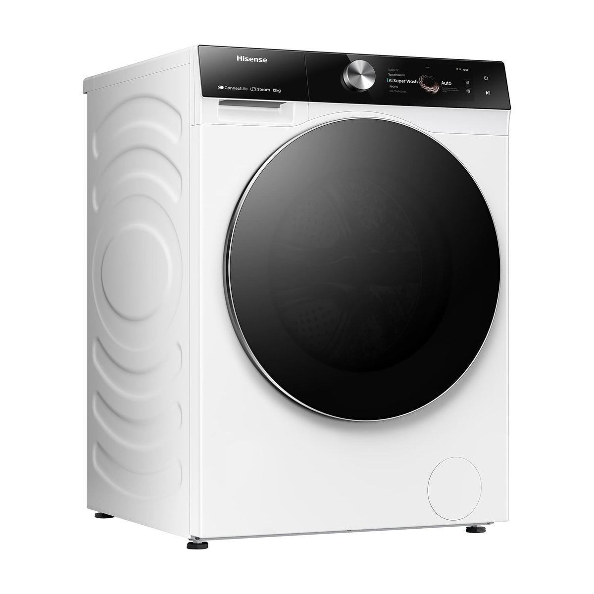 Lavadora Hisense WF7S1247BW de 12 kg y 1400 rpm