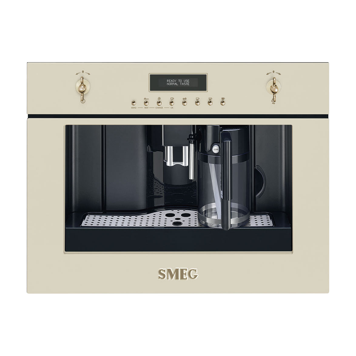 Cafetera integrable Smeg CMS8451P, crema, 15 bar