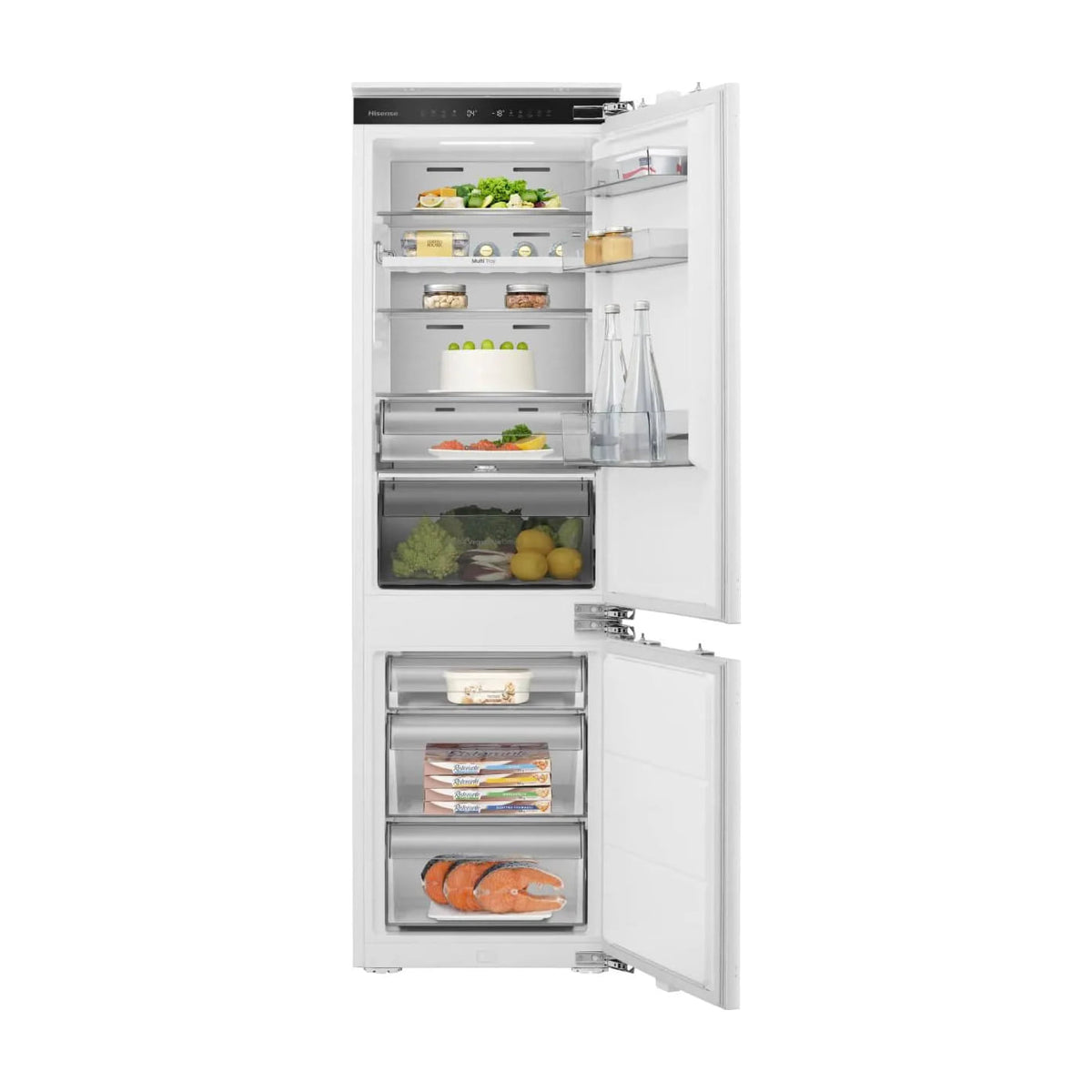 Frigorífico combi integrable Hisense RB3B250SAWE, 252 l, Total No Frost