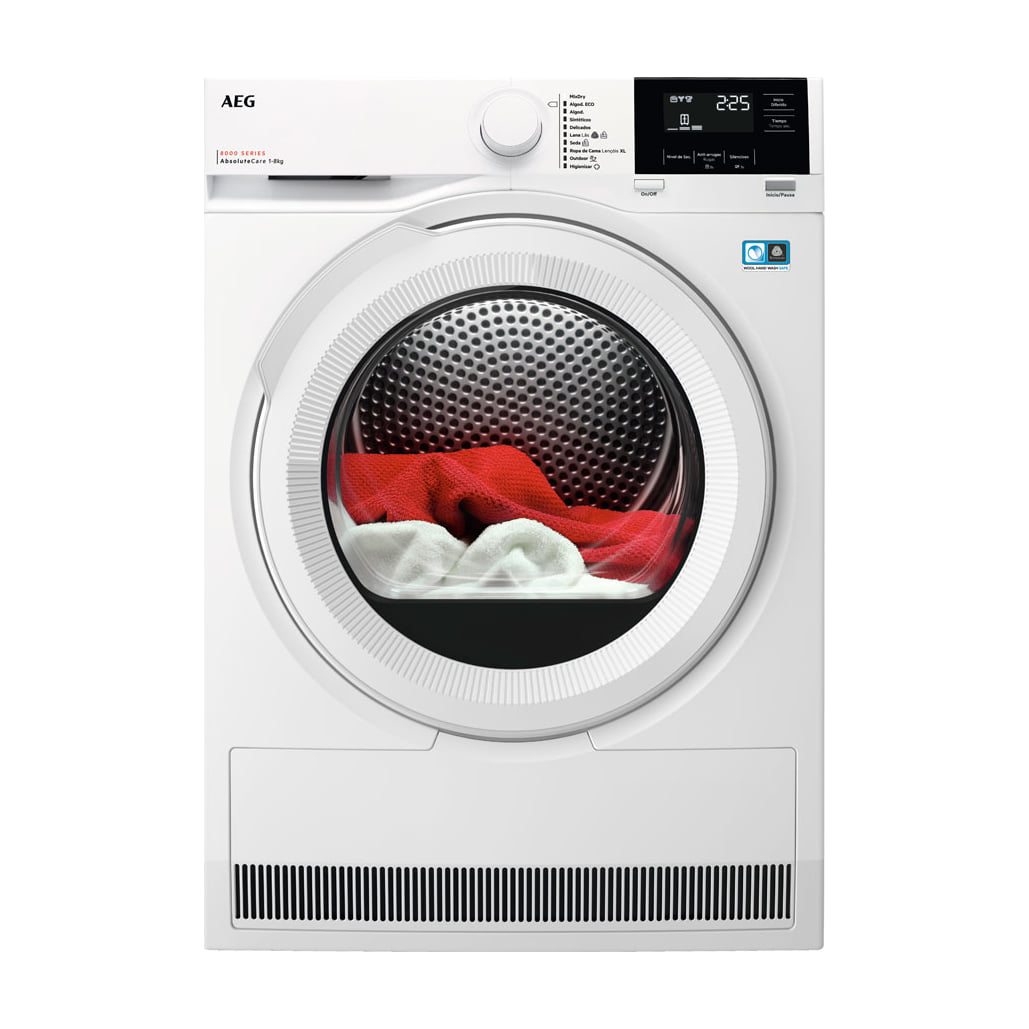 Secadora AEG TR818A2OB de bomba de calor, 8 kg, clase C