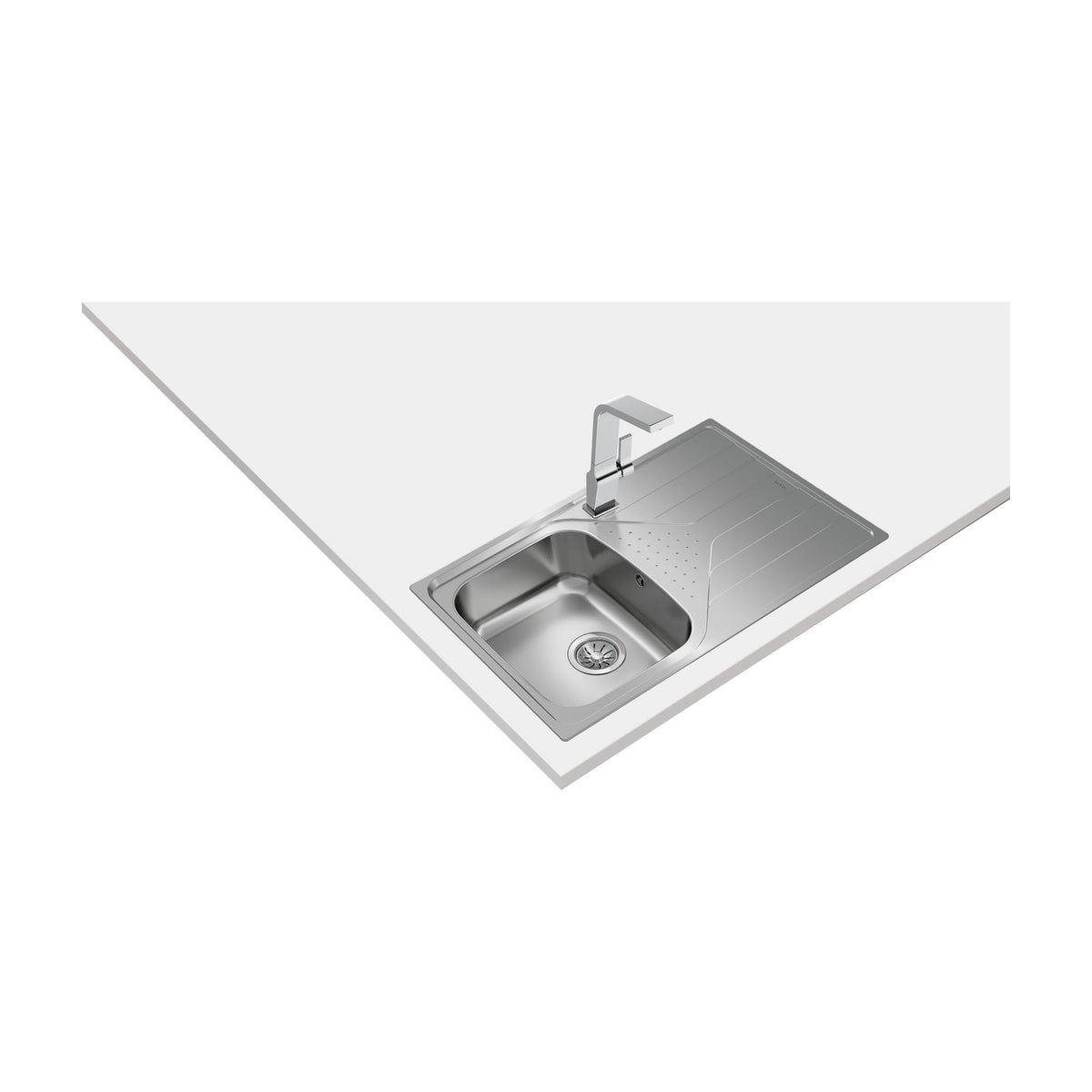Fregadero Teka Universe 45 T-XP 1C 1E D de inox con escurridor derecho