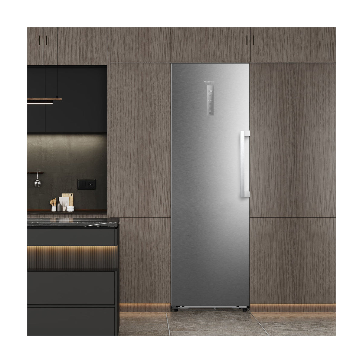 Congelador vertical Hisense FT3K310SAIE1, 312 l, Total No Frost