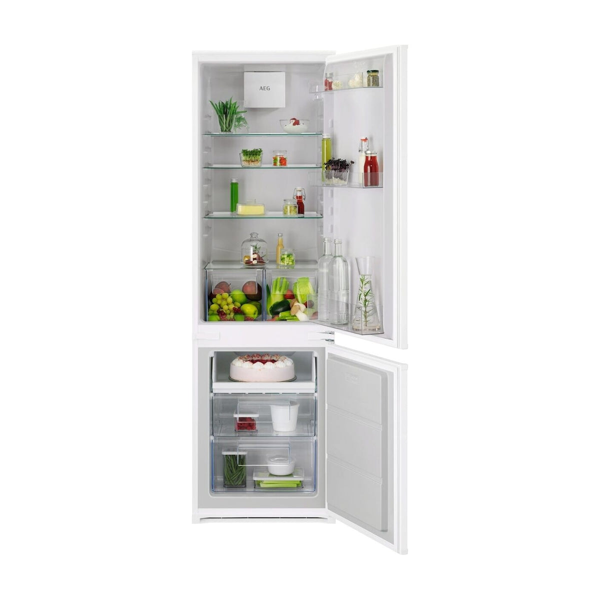 Frigorífico combi AEG OSC6D181ES integrable, 269 l, LowFrost