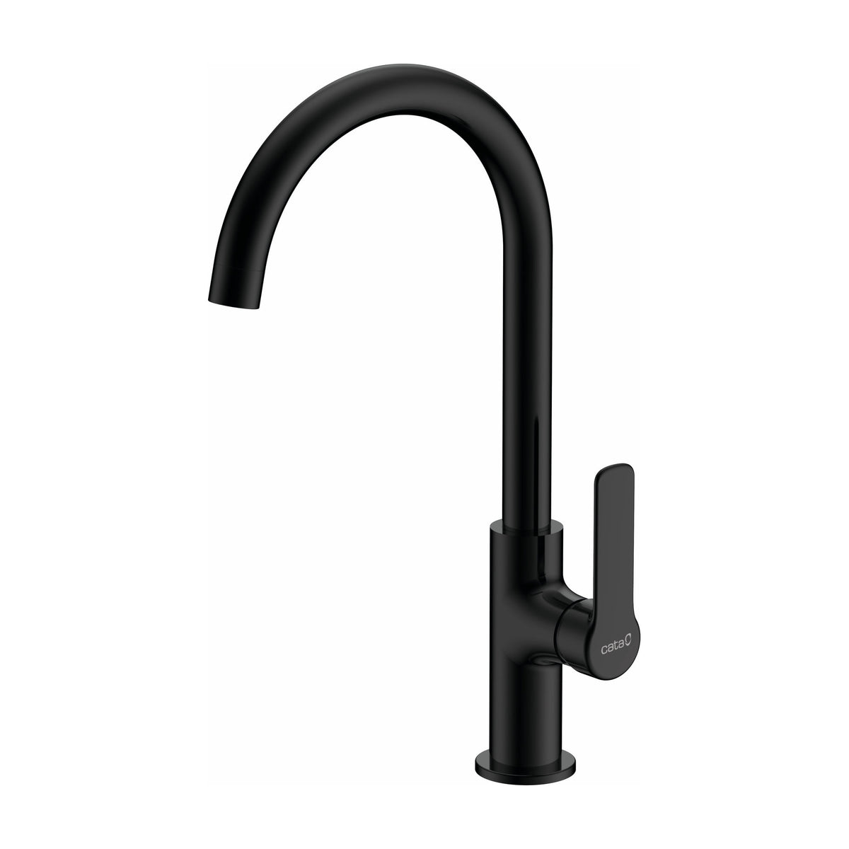 Grifo de cocina CATA CMA Negro monomando, caño alto giratorio 360°