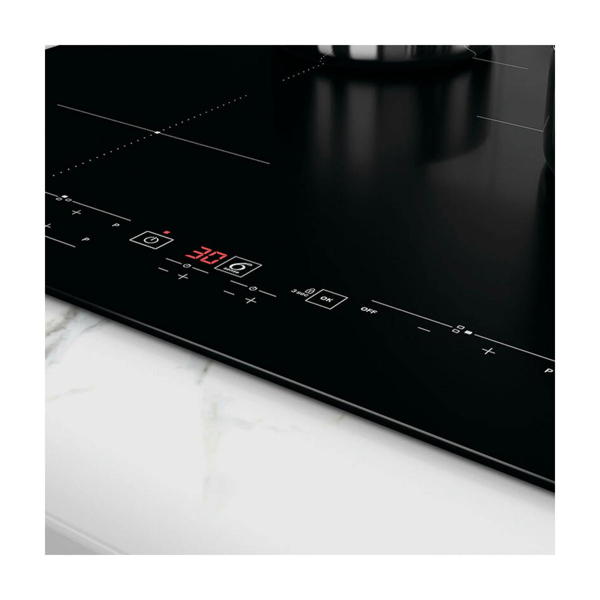 Placa de inducción Whirlpool WS B7560 NE de 60 cm y 3 zonas