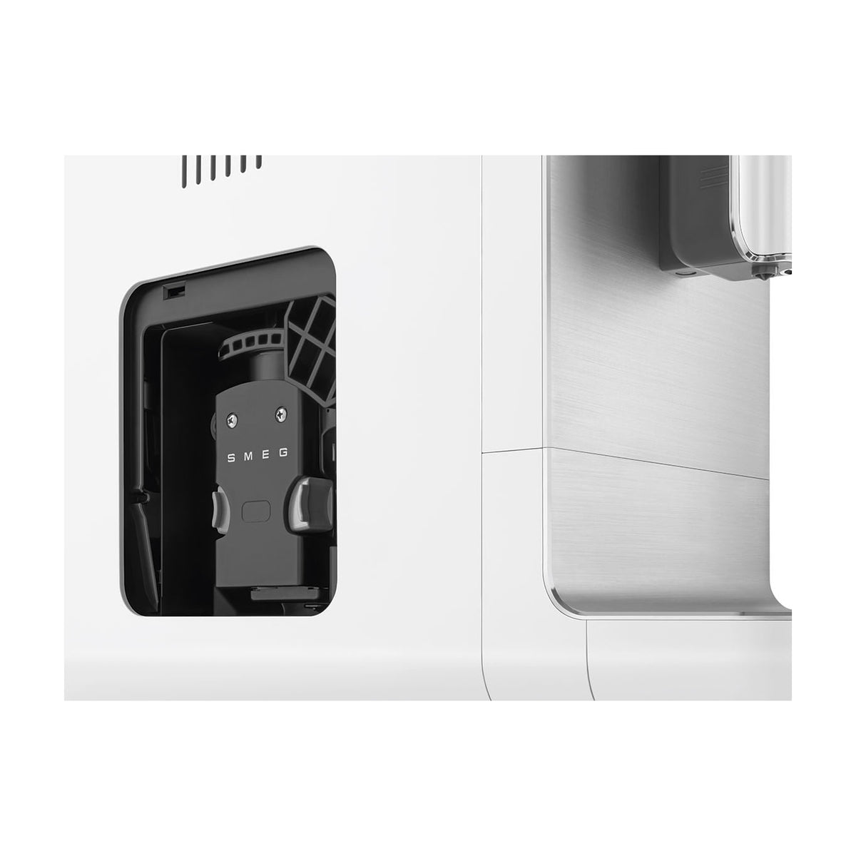Cafetera superautomática Smeg BCC11WHMEU, 19 bar y molinillo integrado