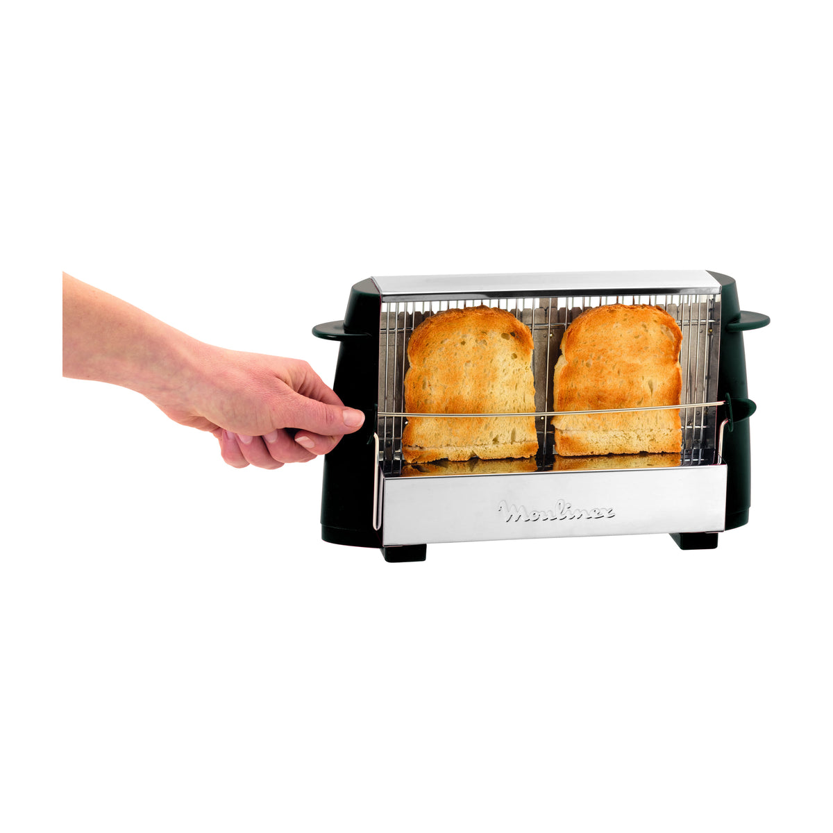 Tostadora Moulinex Multipan A1545310, 4 rebanadas y 760 W