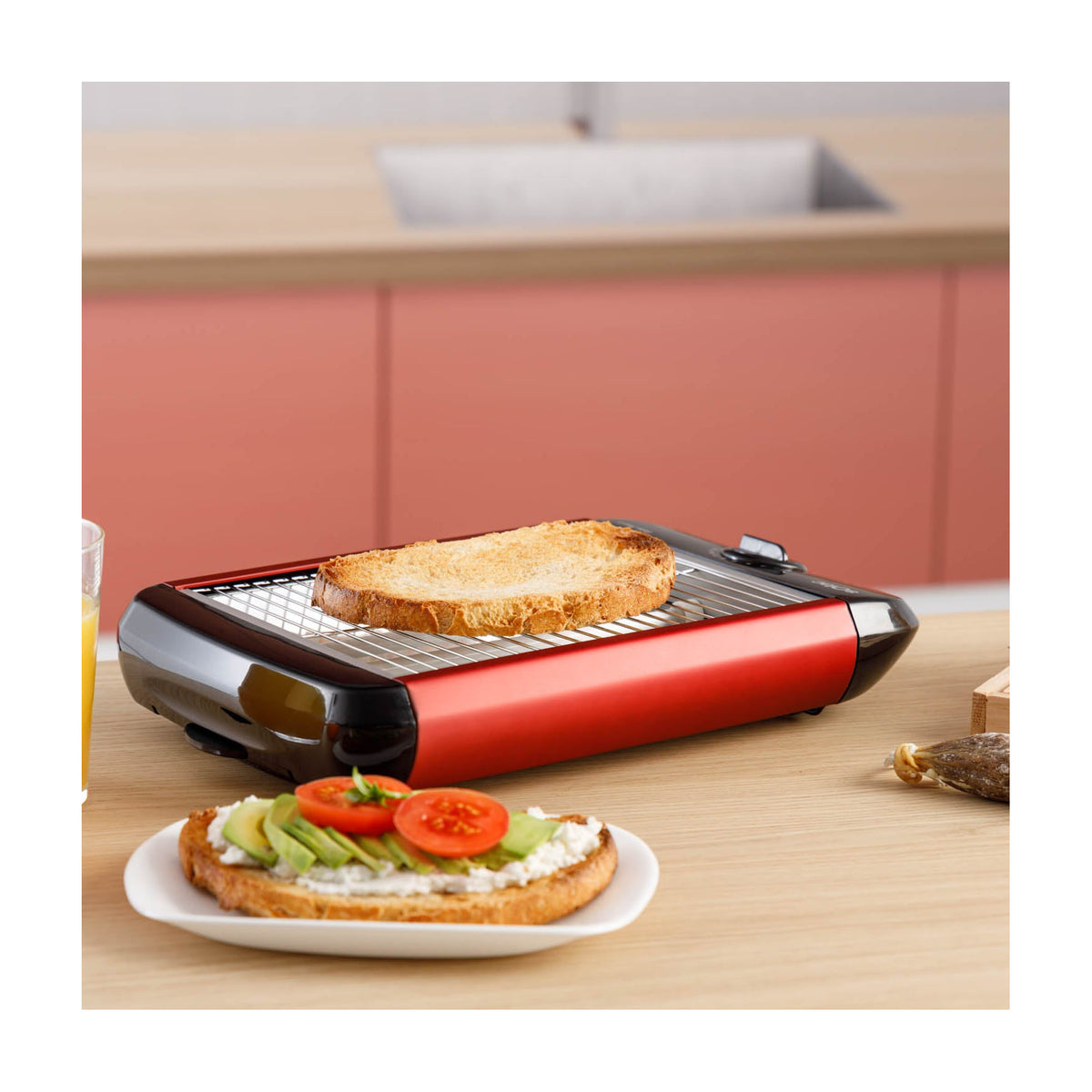 Tostadora horizontal Solac TC5309 Stillo Red 3, 700 W y 12 niveles
