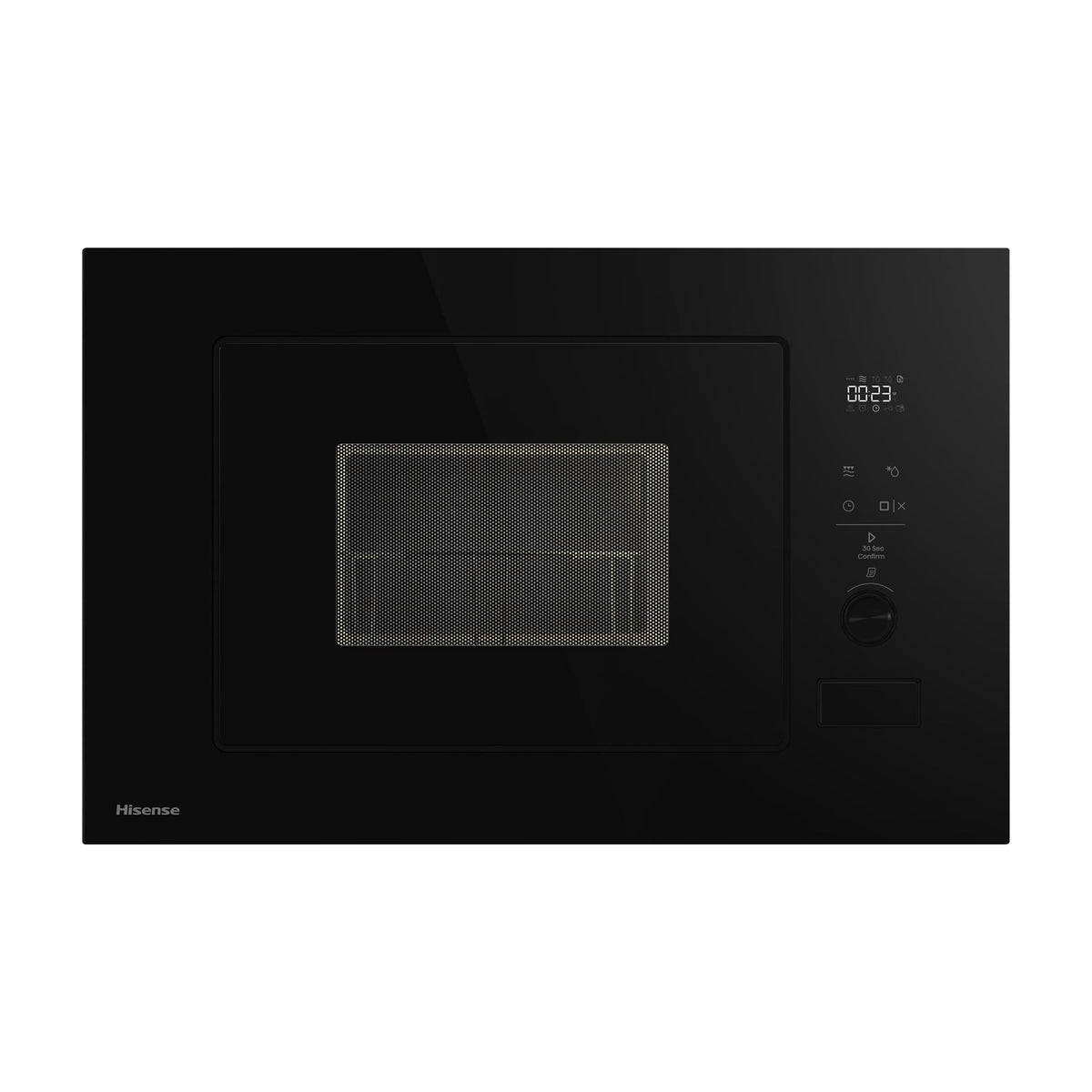 Microondas integrable Hisense BIM320G52BG de 20 l con grill y cristal negro