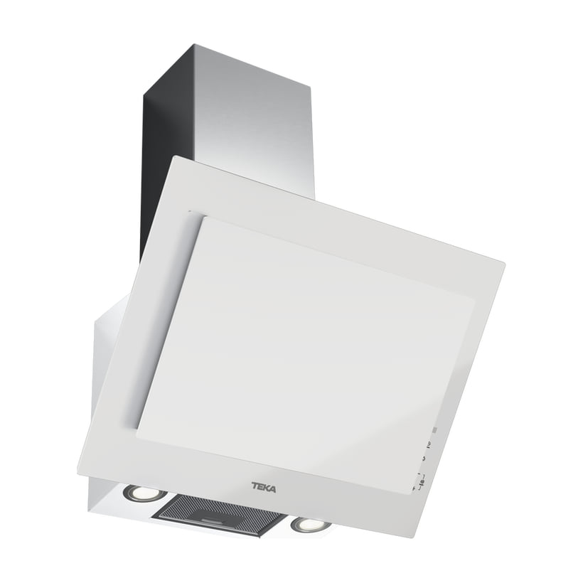 Campana decorativa vertical Teka DVT Pro 68660 TBS WH, 60 cm, cristal blanco