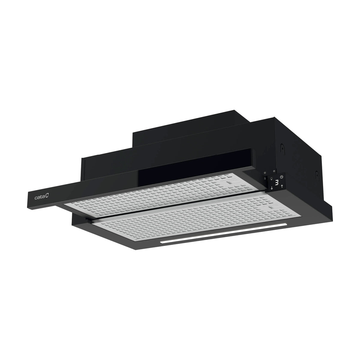 Campana telescópica Cata TFH 6830 GBK de 60 cm, cristal negro y LED