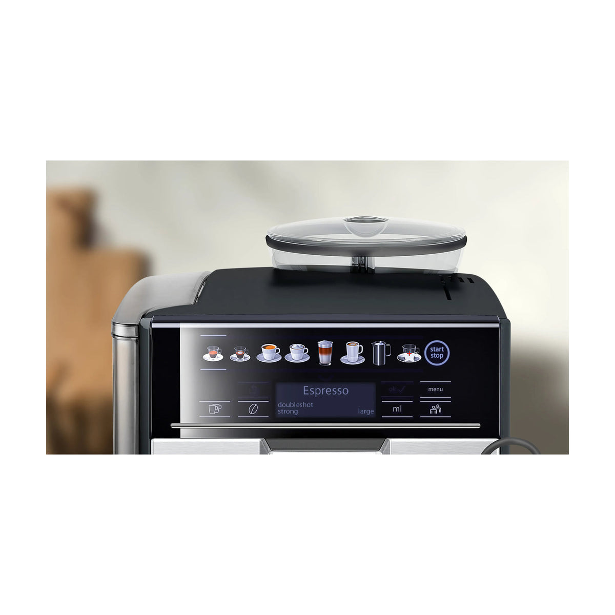Cafetera superautomática Siemens TE655203RW EQ6 plus s500, 19 bar y depósito de 1,7 l