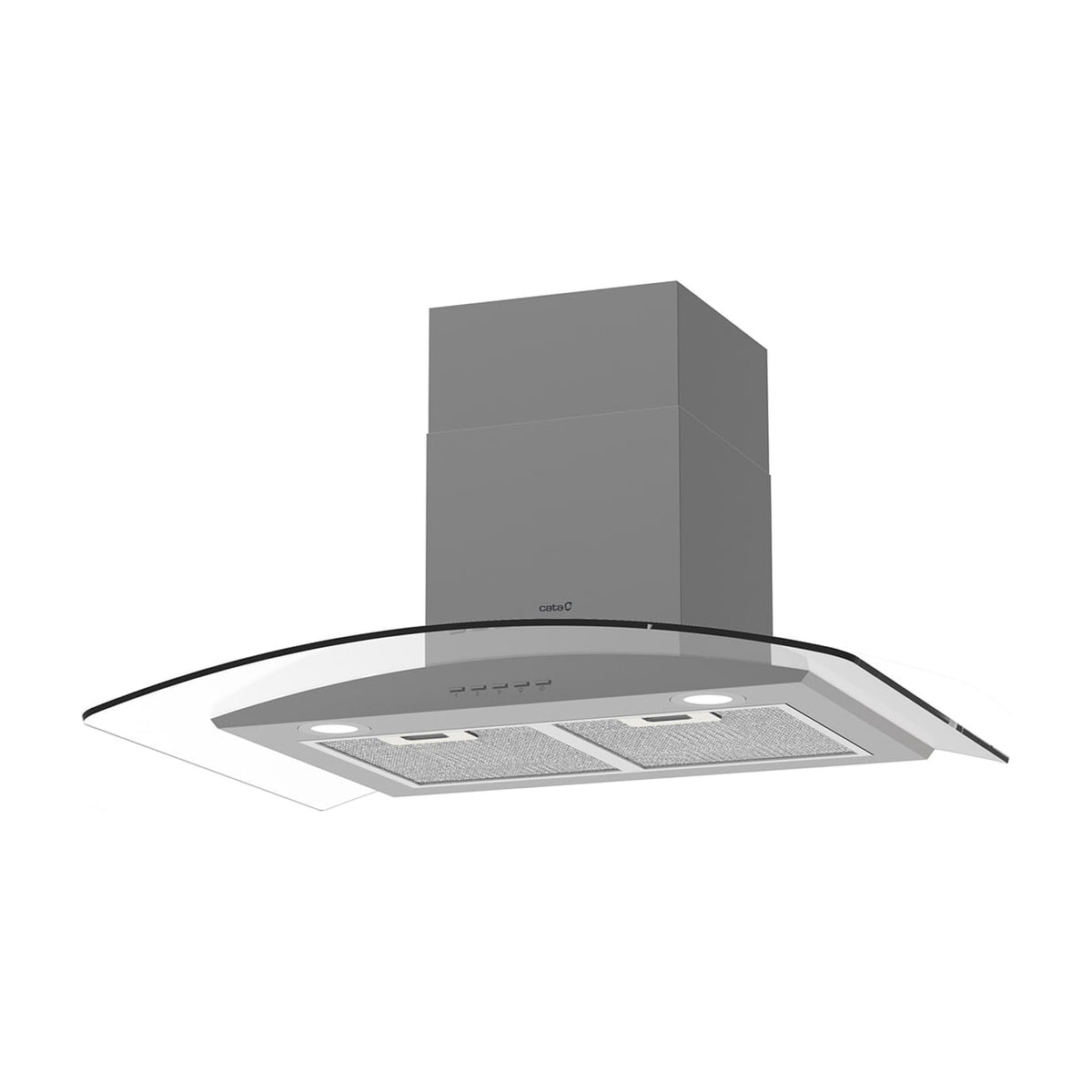 Campana decorativa CATA Gamma 7010 GX de 70 cm, inox y cristal