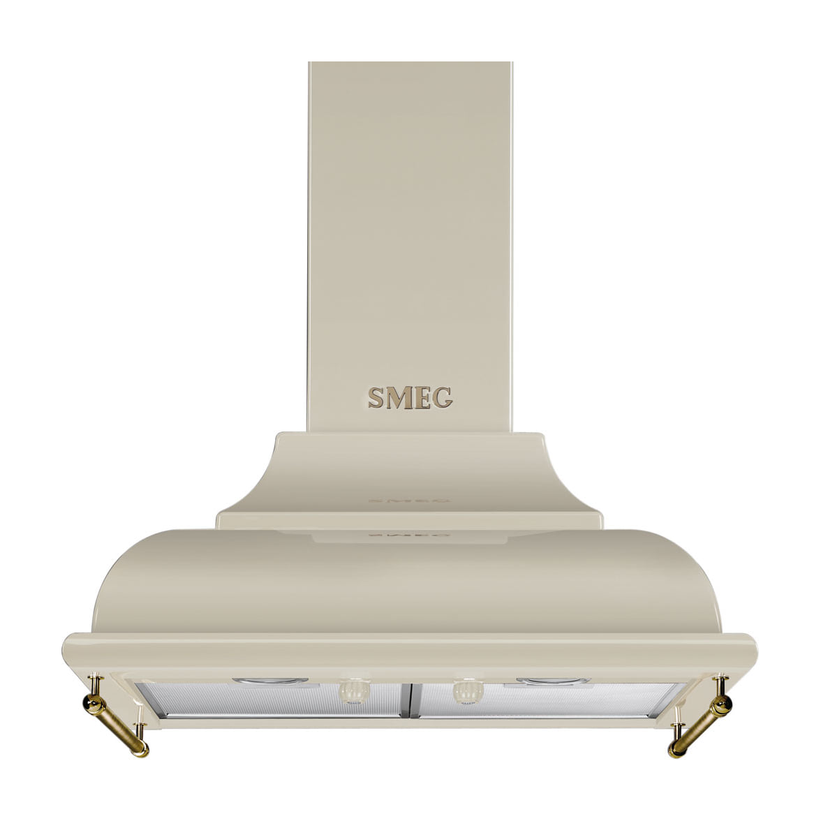 Campana decorativa Smeg KC16POE de 60 cm, crema y clase A