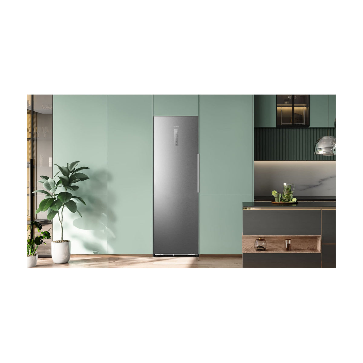 Congelador vertical Hisense FT3K310SAIE, 312 l, Total No Frost