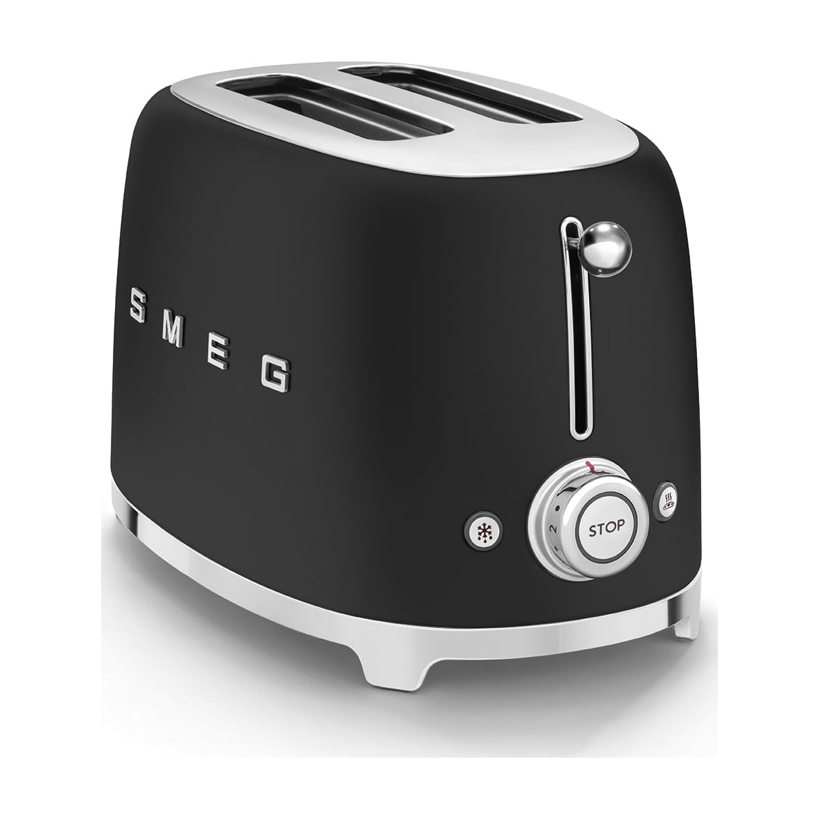 Tostadora Smeg TSF01BLMEU de 2 ranuras, negro mate