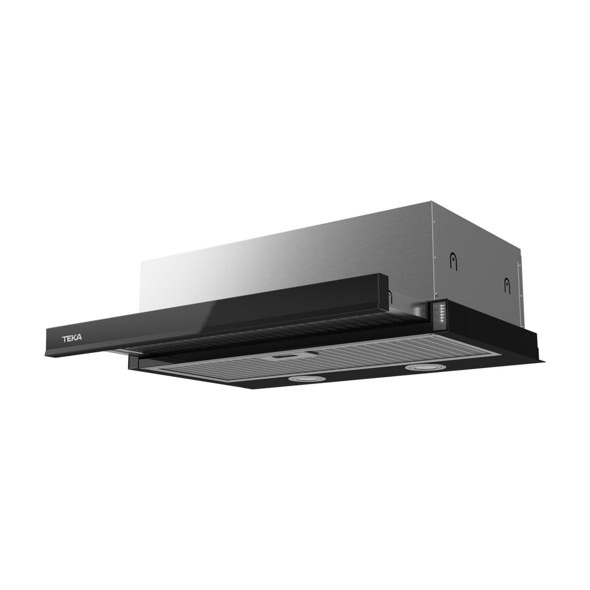 Campana telescópica Teka CNL 6415 negra, 60 cm y LED