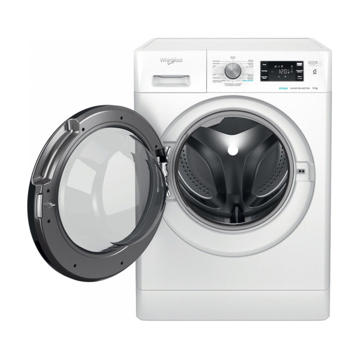 Lavadora Whirlpool FFB 9489 BV SPT de 9 kg y 1400 rpm