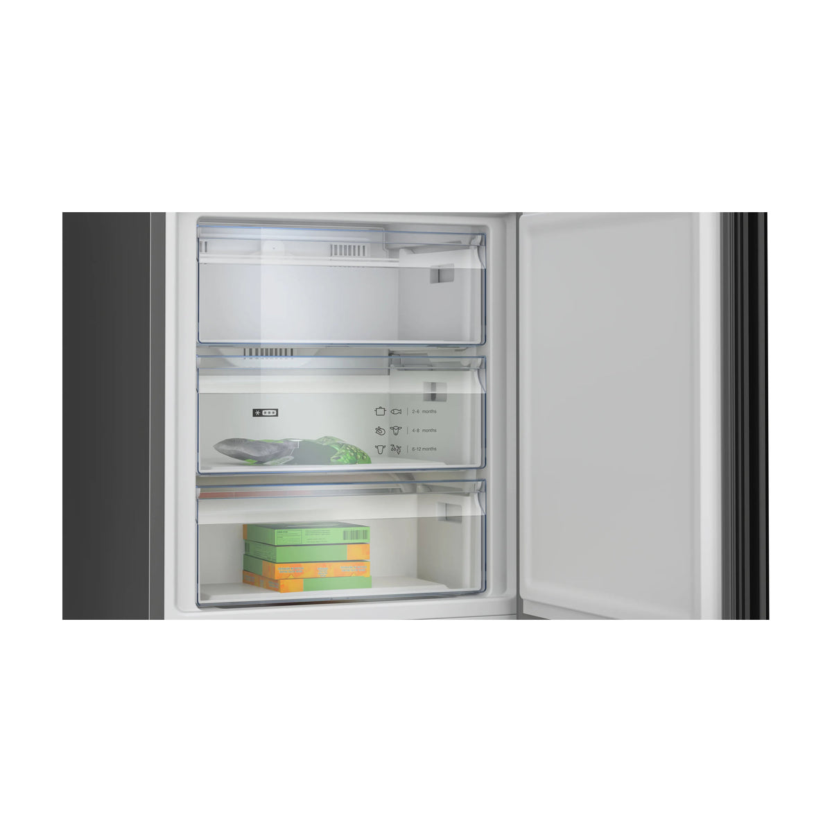 Frigorífico combi Balay 3KFC879NI de 440 l, Total No Frost y cristal negro
