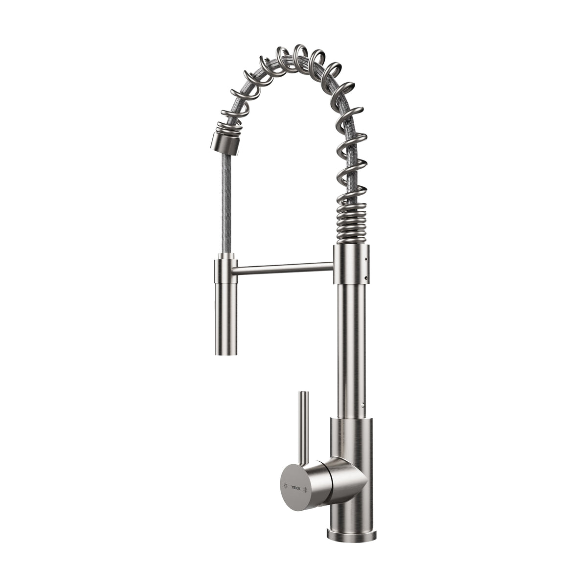 Grifo de cocina Teka UNI 9912 monomando inox con ducha extraíble