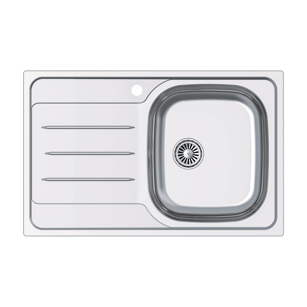 Fregadero Cata CDL-1 EI de acero inoxidable con escurridor izquierdo