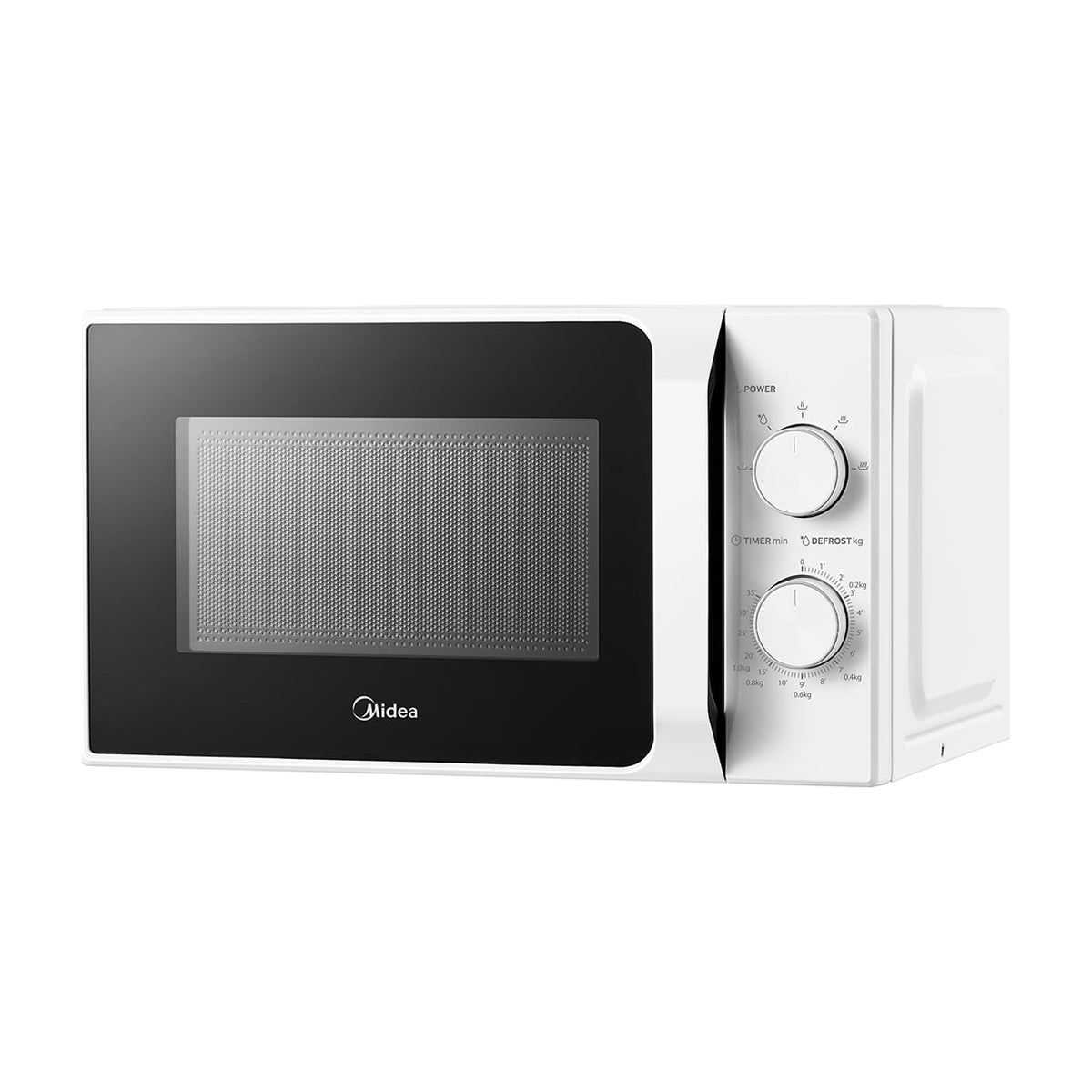 Microondas Midea MM20CF2E de 20 l y 700 W, blanco