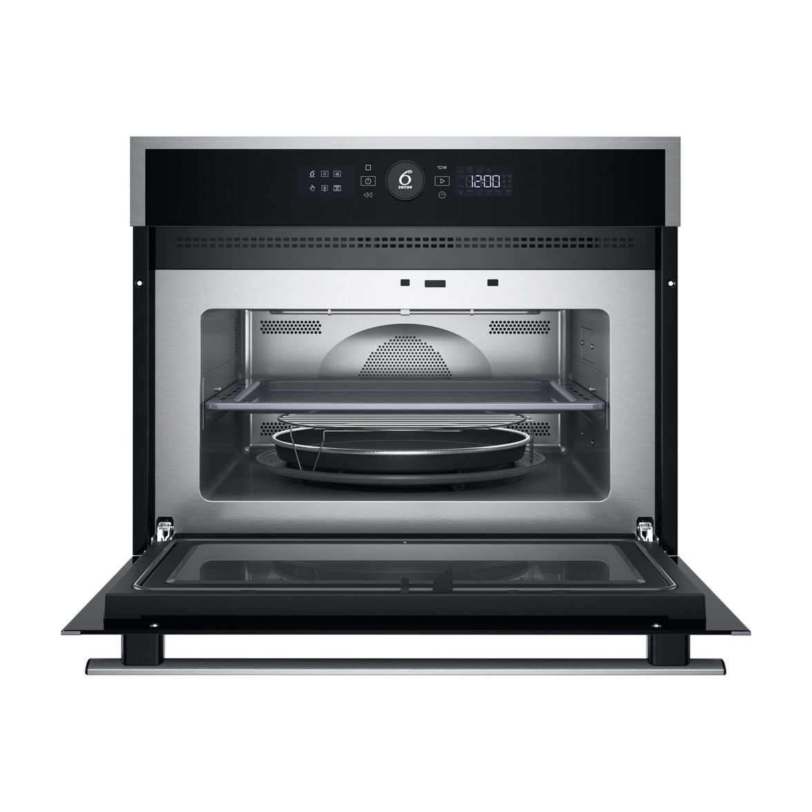 Microondas integrable Whirlpool WMW47HMX de 40 l con grill y aire forzado