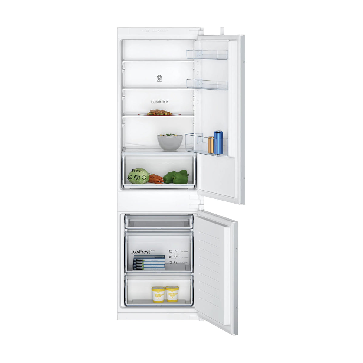 Frigorífico combi Balay 3KIE711S integrable de 267 l con Low Frost