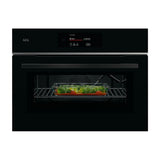 Horno compacto con microondas AEG TK8NK721B, 44 litros y WiFi