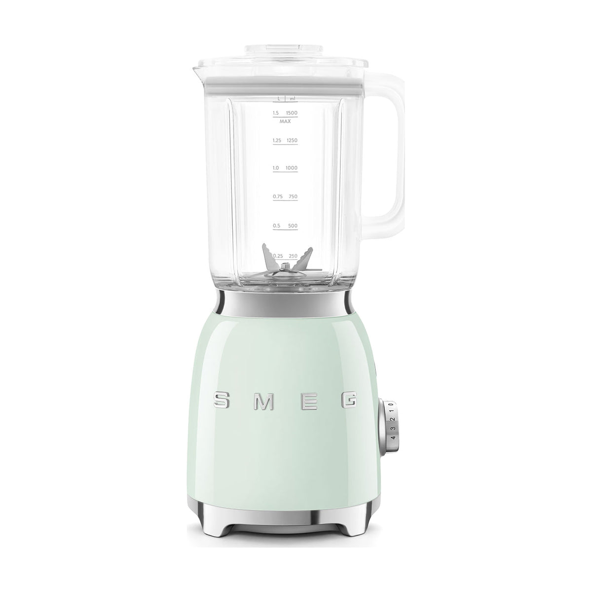 Batidora de vaso Smeg BLF03PGEU de 800 W y 1,5 l, verde pastel
