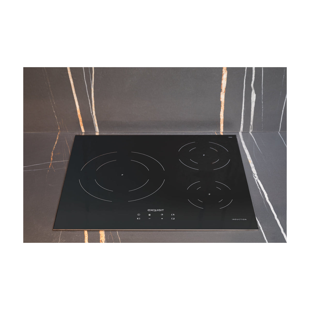 Placa de inducción Exquisit EKI 630 de 3 zonas y 7,2 kW