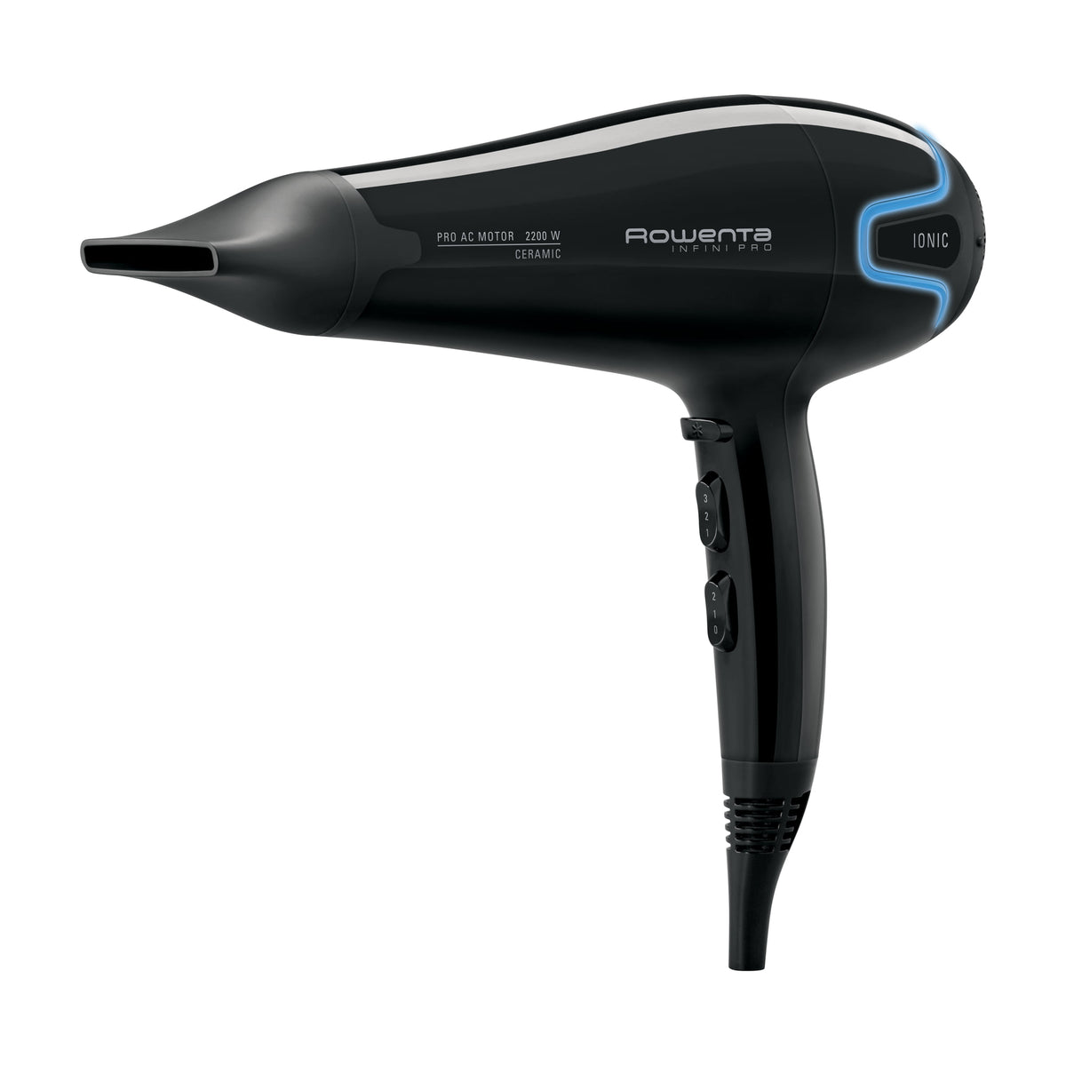 Secador de pelo Rowenta Infini Pro Beauty CV8730E0, 2200 W y motor AC